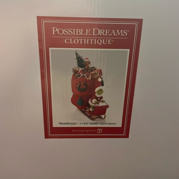 Dept 56 • Possible Dreams • A Very Merry Christmas Grinch • Figurine • New W/Box